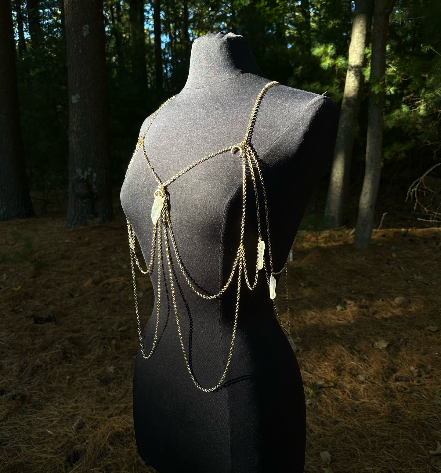 Clear Quartz Body Chain