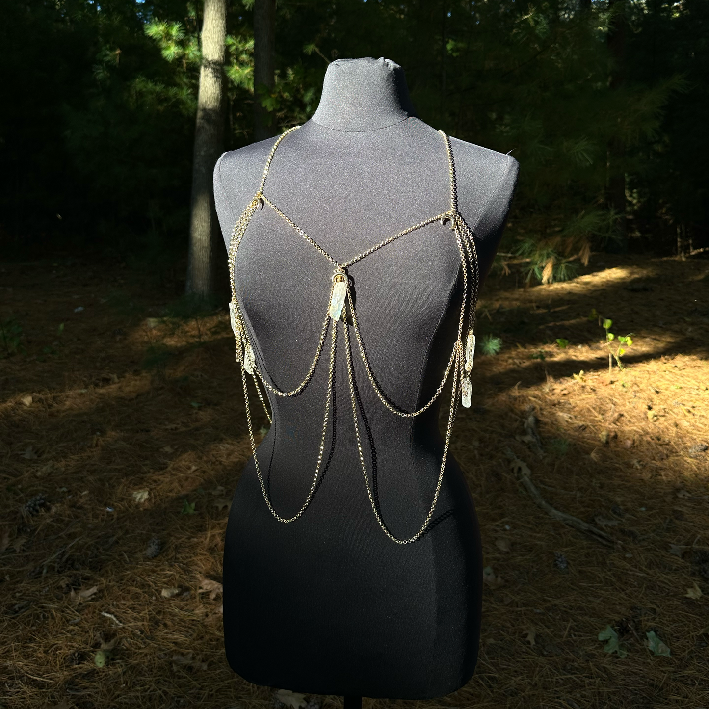 Clear Quartz Body Chain