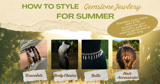 How to style gemstone jewelry for summer.