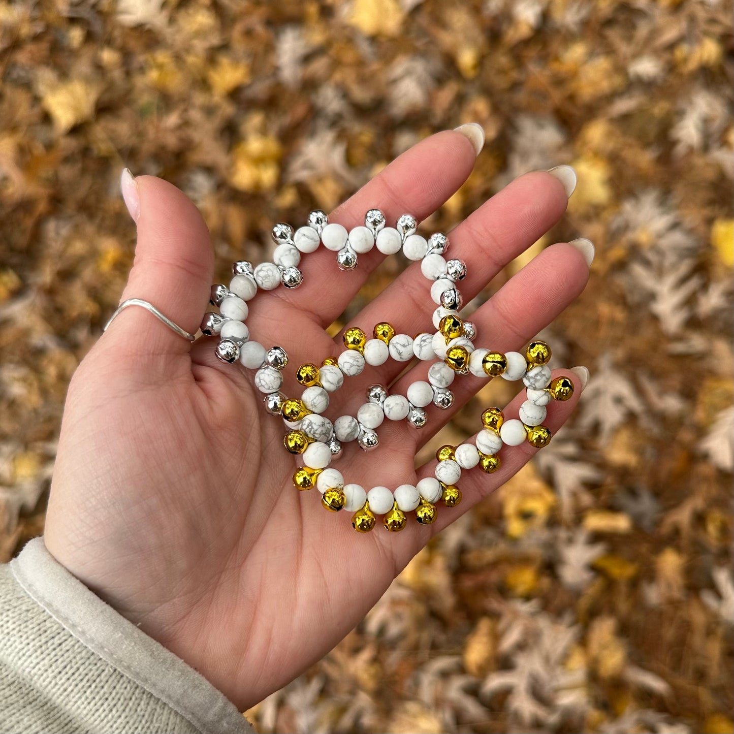 Howlite Jingle Bell Bracelet