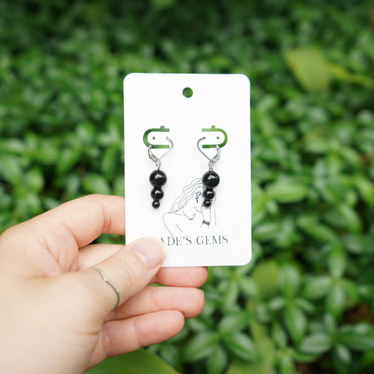 Black Obsidian Earrings