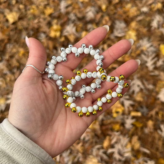 Howlite Jingle Bell Bracelet