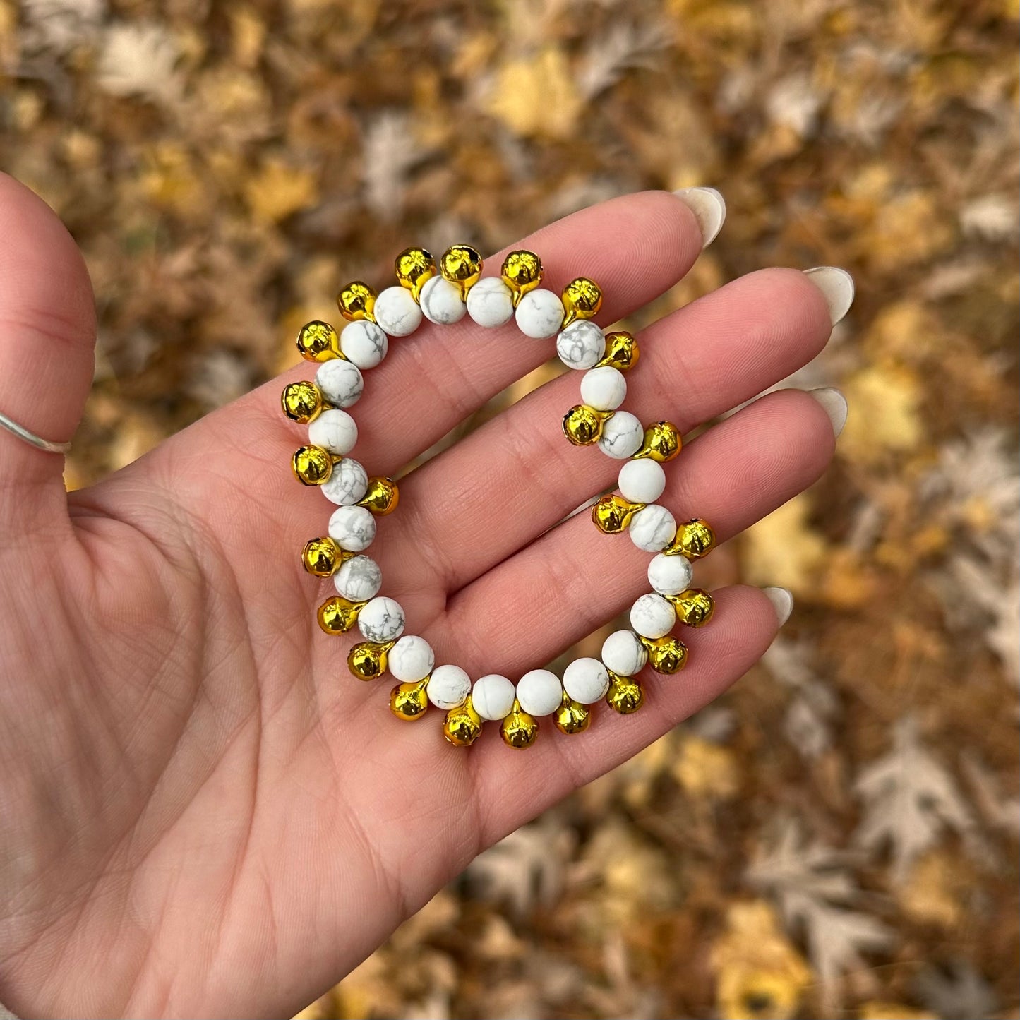 Howlite Jingle Bell Bracelet