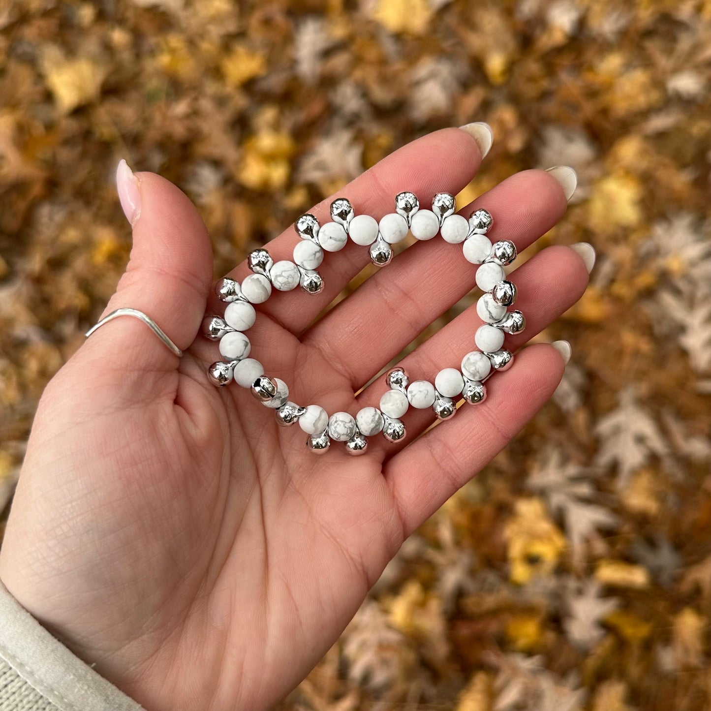 Howlite Jingle Bell Bracelet