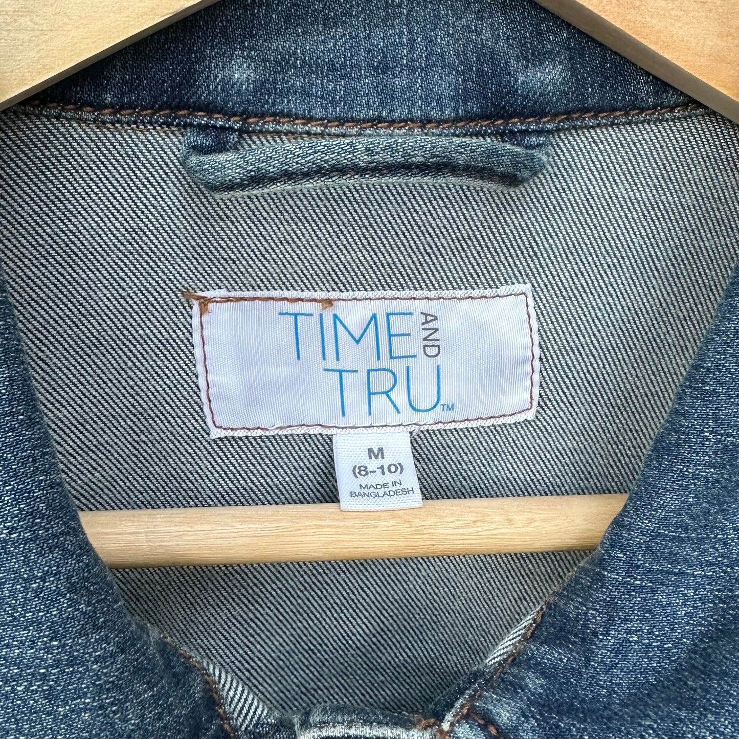 Sun and Moon Embroidered Denim Jacket