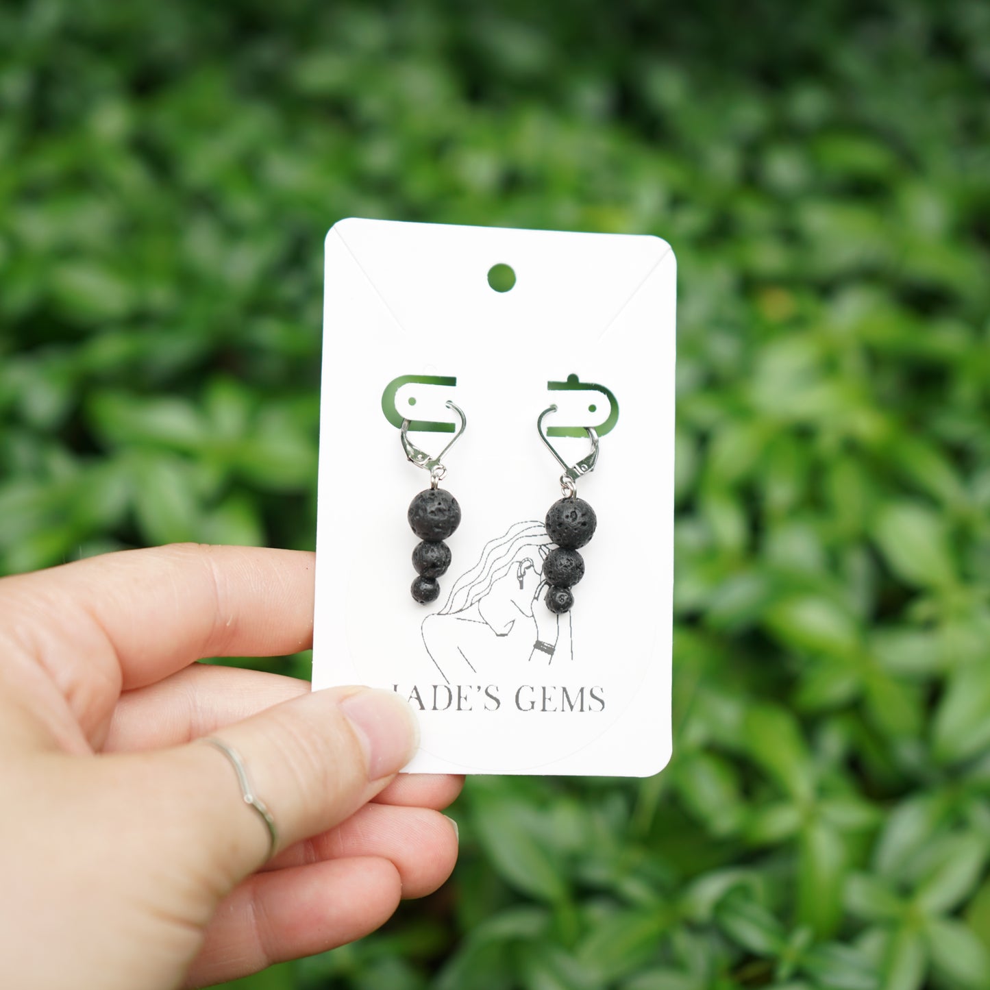 Lava Rock Earrings