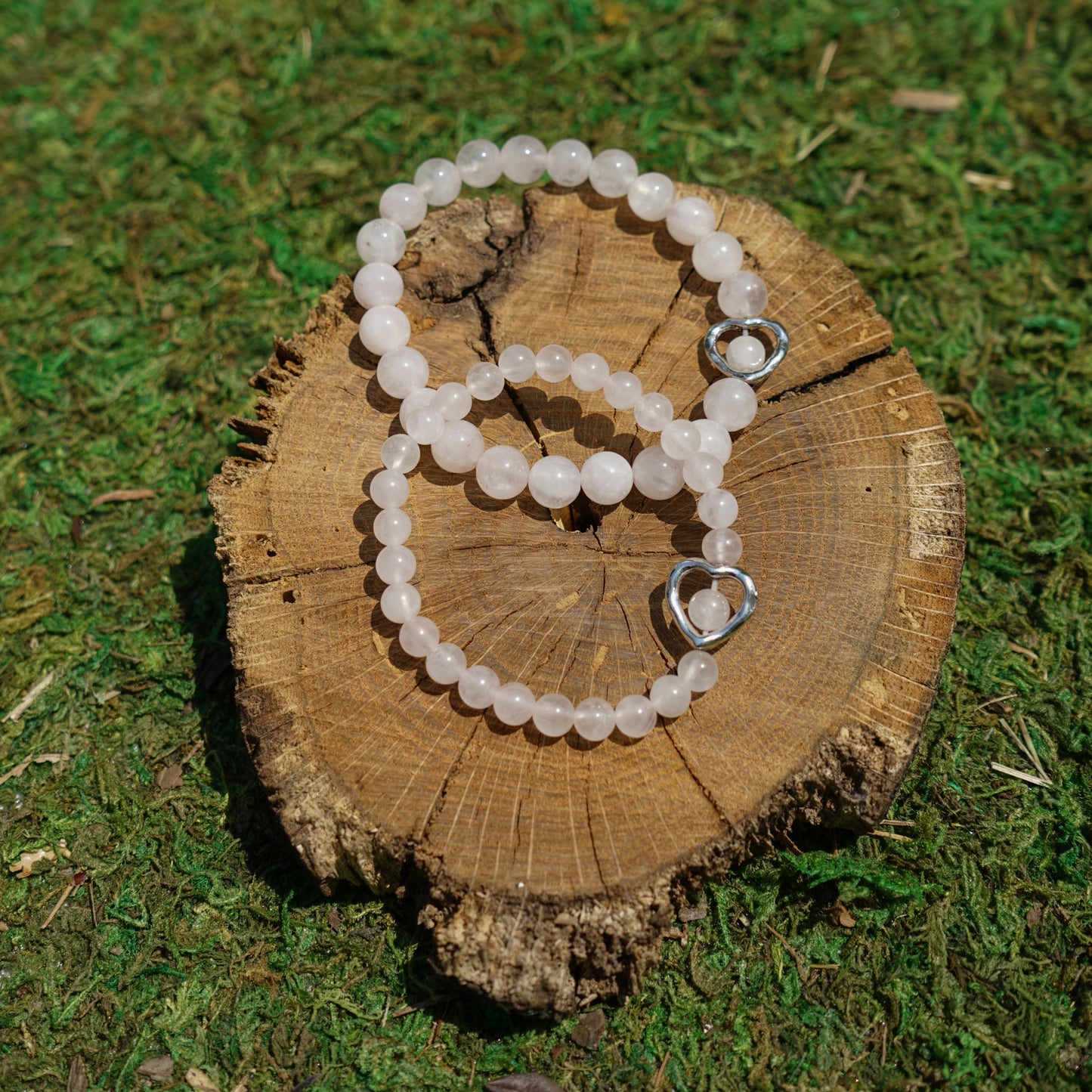 Rose Quartz with Heart Bracelet