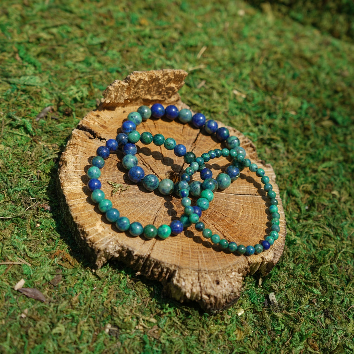 Azurite and Malachite Bracelet