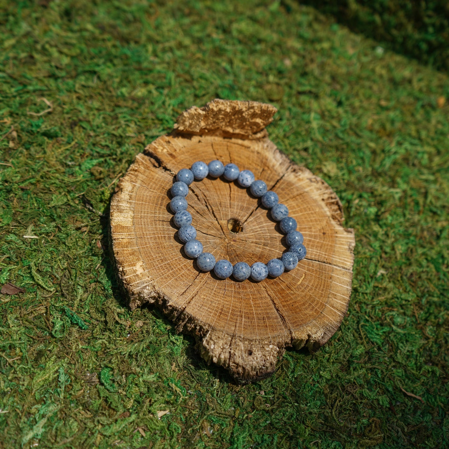 Indonesian Blue Sponge Coral Bracelet