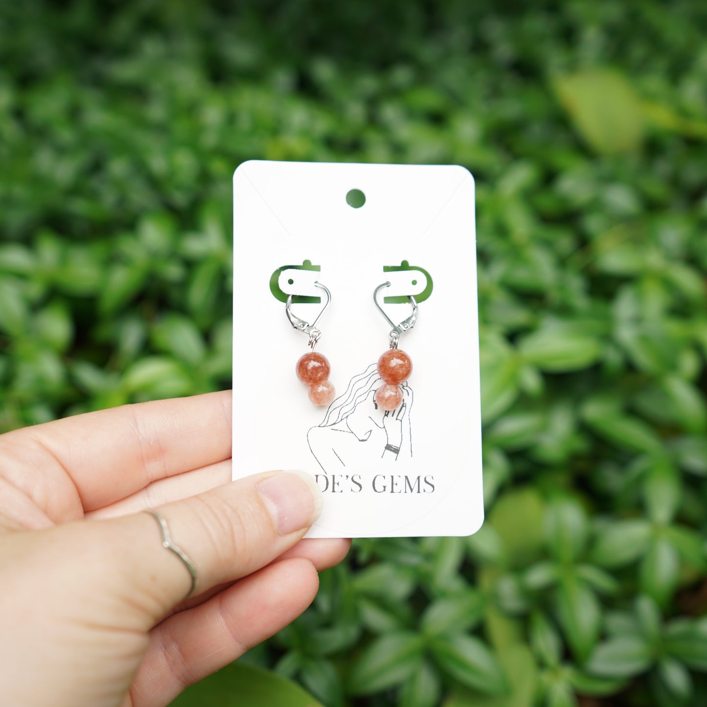 Sunstone Earrings